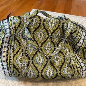 Vera Bradley Quilted Green Patterned Tote Bag